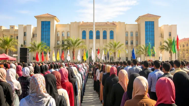 جامعة كفر الشيخ تُنطلق رسميًا في احتفالية تحية العلم مع انطلاق العام الجامعي 2026/2027