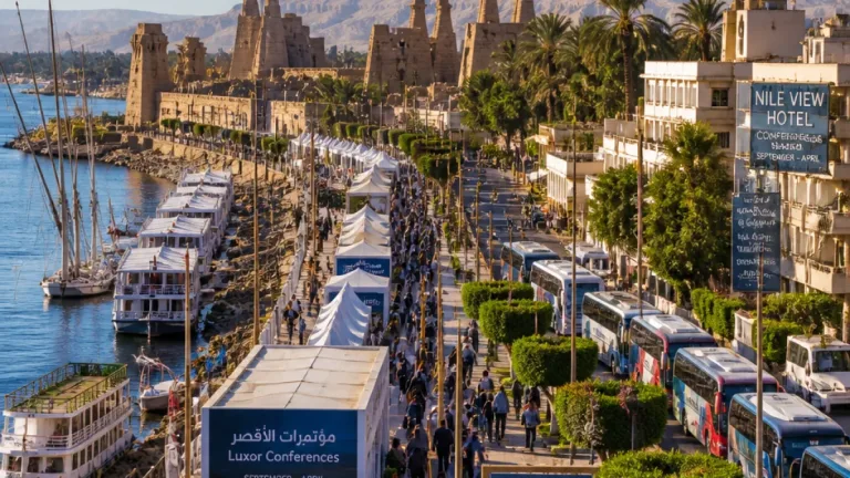 الأقصر تستعد لاستقبال أكثر من 55 معرضًا ومؤتمراً خلال سبتمبر–أبريل لتعزيز الإشغالات السياحية