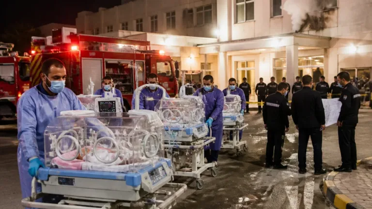 محافظ الغربية يتابع السيطرة على حريق محدود في حضانات مستشفى كفر الزيات ويؤكد عدم وقوع إصابات