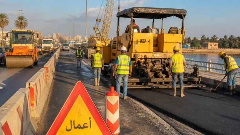بدء تكثيف العمل في تطوير الجسر الأيسر لترعة المنصورية بتكلفة 15 مليون جنيه
