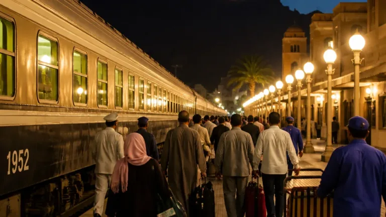 هيئة السكك الحديدية تشغل القطار الخامس الإضافي إلى أسيوط لخدمة زوار جبل درنكة