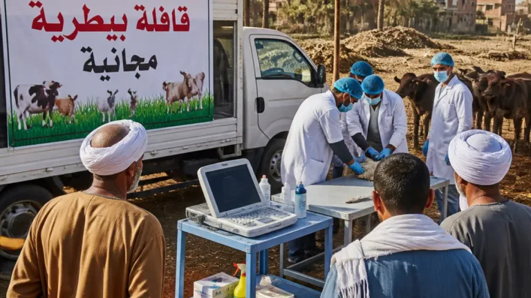قافلة بيطرية مجانية في البربا بصدفا تعالج 591 حالة وتخدم 172 مربيًا