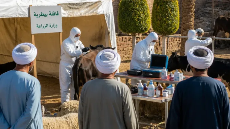 قافلة بيطرية مجانية بأسيوط تقدم خدمات طبية ووقائية لـ591 رأس ماشية في «البربا»