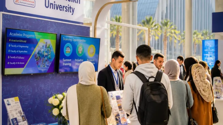 جامعة كفر الشيخ تعرض برامجها وفرص التدريب في معرض «أخبار اليوم للجامعات» بمكتبة الإسكندرية