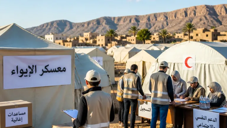 مديرية الشباب والرياضة بشمال سيناء تنفذ التدريب الميداني الثاني لتشغيل معسكر الإيواء بالشيخ زويد
