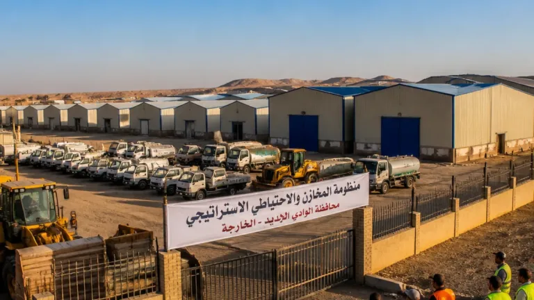 محافظ الوادي الجديد تتفقد مقر المخزون السلعي وتكلف بدراسة استغلال العنابر الاستثمارية
