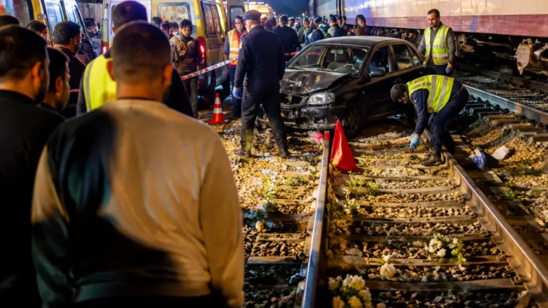 إصابة عروس وشقيقتها في تصادم قطار بسيارة بممر «سنجرج» وإغلاق الممر مؤقتاً