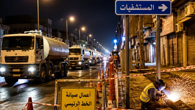قطع المياه عن أجزاء من الهرم 6 ساعات لعمل لحامات بمحيط محطة مترو الطالبية