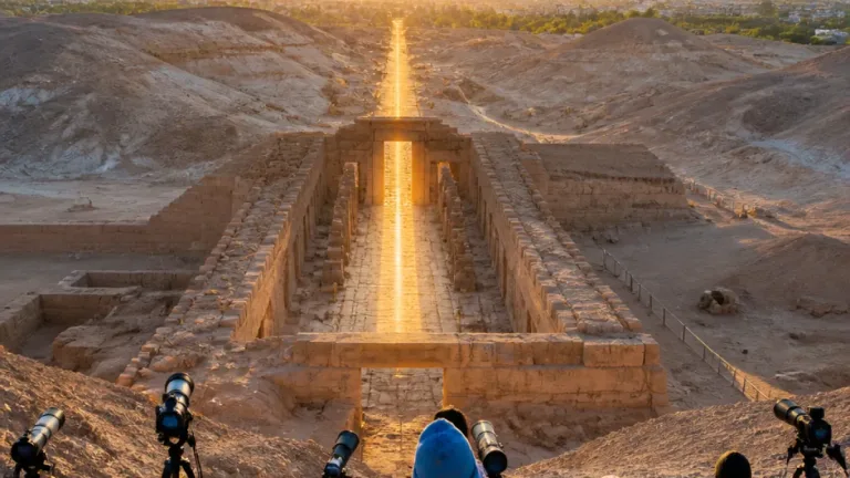 تعامد الشمس على «قدس أقداس» معبد هيبس بالخارجة صباح 6 سبتمبر يجذب علوم الفلك والتاريخ