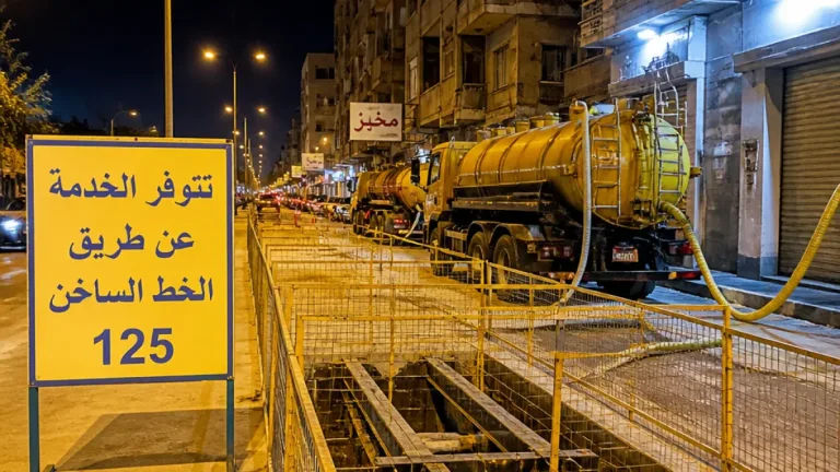 انقطاع مياه عن أجزاء من الهرم 6 ساعات لتمهيد أعمال الخط الرابع لمترو الأنفاق