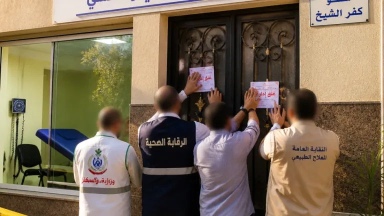 نقابة العلاج الطبيعي تبادر بتقديم بلاغ لإغلاق مركز غير مرخّص في قرية شنو بكفر الشيخ