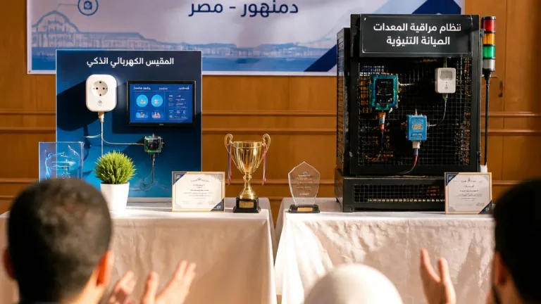 طلاب دمنهور يحققون المركزين الأول والثاني في مسار إنترنت الأشياء بهاكاثون كفر الشيخ