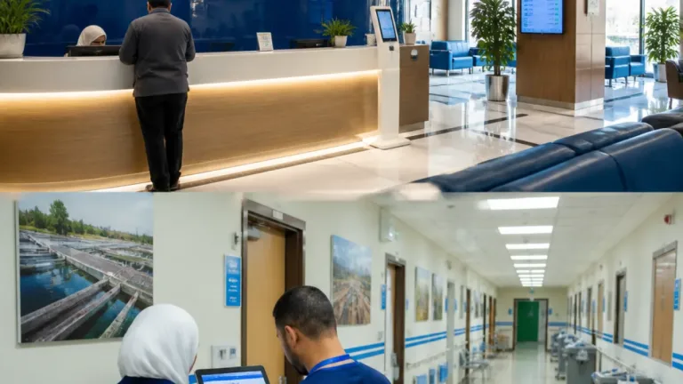 رئيس مياه الجيزة يتفقد المركز الطبي ويطلق المرحلة الأولى لمنظومة إلكترونية لخدمات العاملين