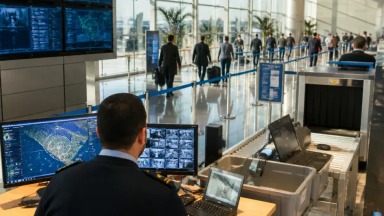 تعزيزات أمنية وتقنيات متقدمة بمطار القاهرة لرفع اليقظة وتأمين صالات السفر