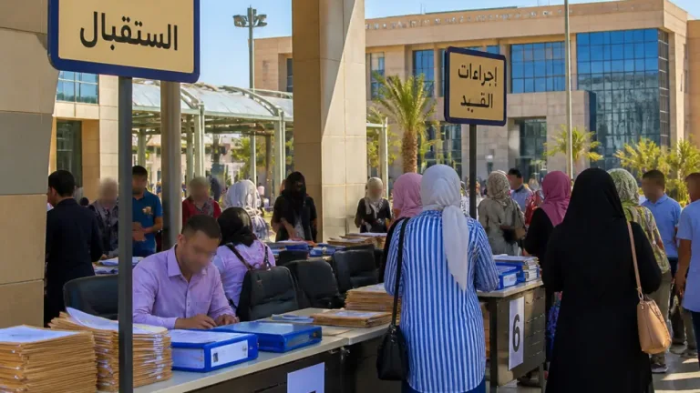 جامعة المنيا الأهلية تكثف جهودها لاستقبال المقبولين في المنيا ومتابعة إجراءات القيد