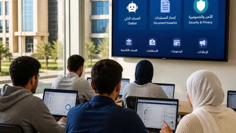 طلاب كلية الذكاء الاصطناعي بجامعة كفر الشيخ يطورون منصة رقمية متكاملة لخدمات الطلاب