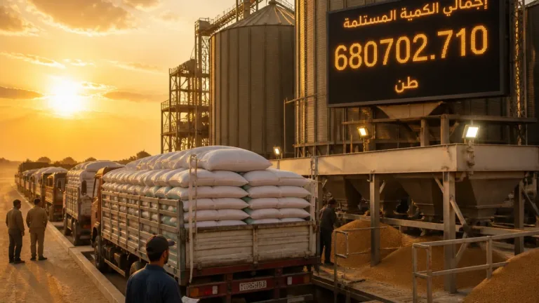توريد أكثر من 680 ألف طن قمح إلى شون وصوامع الشرقية منذ بدء موسم الحصاد