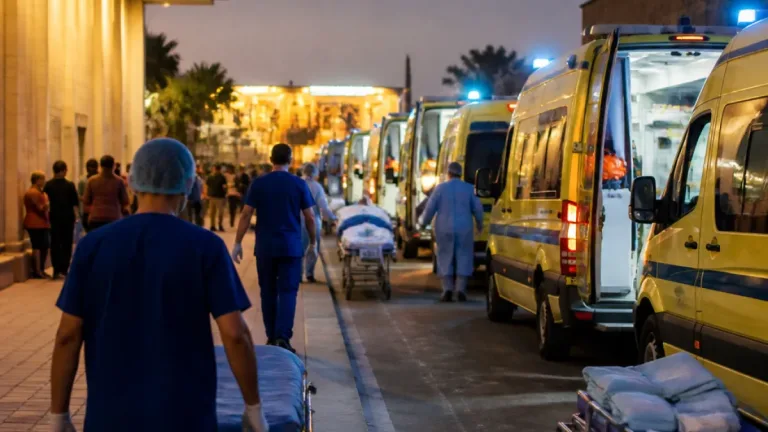 ارتفاع حالات الاشتباه بتسمم غذائى بعد حفل زفاف بمركز الحامول وكافة المصابين غادروا المستشفى