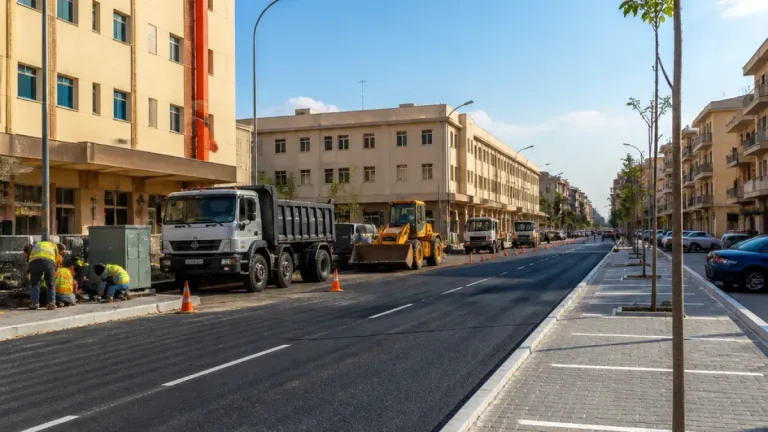 بدء تطوير شارعي جمال حمدان بالقليوب والحرية بالقناطر الخيرية لتحسين الحركة والمظهر الحضاري