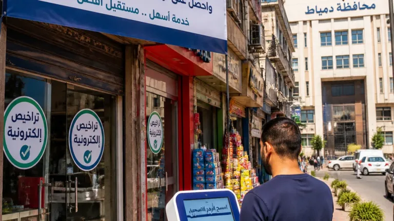 محافظة دمياط تدعو تجار المحال العامة إلى تقنين أوضاعهم والاستفادة من التراخيص الإلكترونية