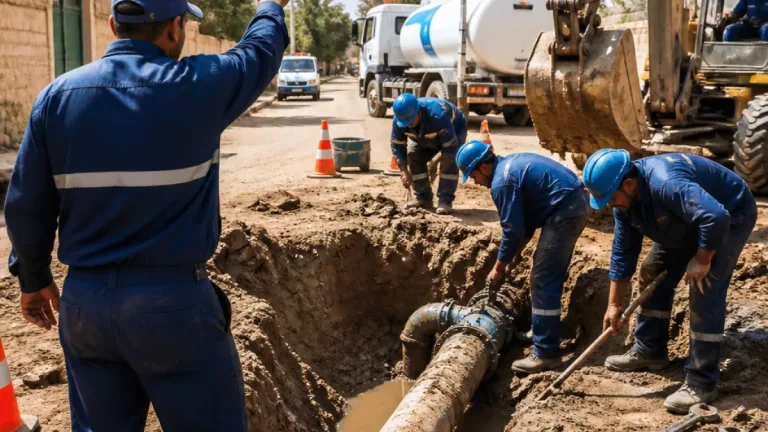 محافظ الفيوم يتابع إصلاح كسر مفاجئ في خط طرد محطة الصرف بقرية الحجر ويأمر بسرعة الاستجابة