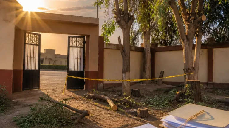 إحالة مسؤولين للتحقيق في سوهاج بعد تقليم جائر لأشجار معمرة داخل مدرستين بمركز ساقلتة