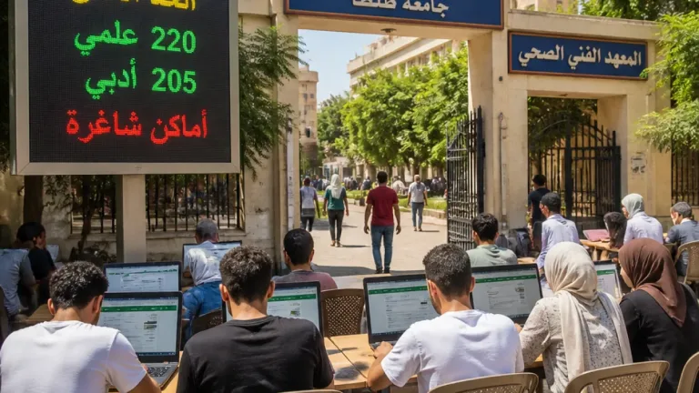تنسيق المرحلة الثانية: فرص قبول ومقاعد شاغرة تشمل طنطا ضمن إعلان الوزارة