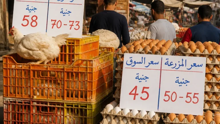 استقرار أسعار الدواجن والبيض في أسواق الشرقية اليوم الخميس 27 أغسطس 2026
