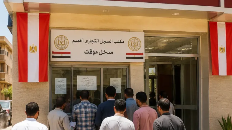 نقل مكتب سجل تجاري الكوثر إلى فرع بنك مصر بمدينة أخميم يهم مواطني سوهاج