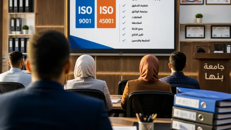جامعة بنها تختتم ورش تأهيل موظفي كلياتها للحصول على شهادتي «الأيزو»