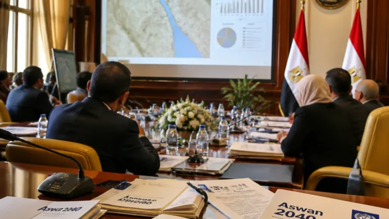 وزير المالية ومحافظ أسوان يناقشان تكامل الحماية الاجتماعية مع خطط التنمية المحلية ورؤية «أسوان 2040»