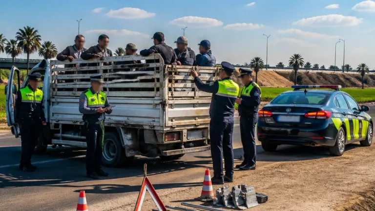 مرور الإسماعيلية يقود حملات مكثفة لوقف نقل العمال داخل «الصناديق الخلفية» بعد حادث الدواويس