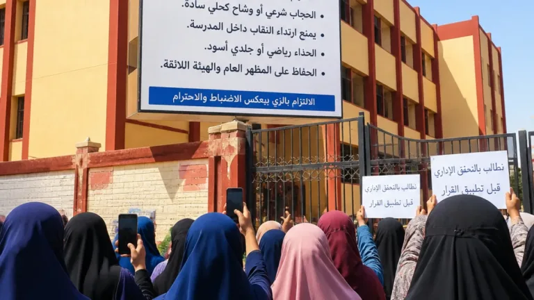 جدل في دشنا بعد منشور مدرسة يدعو لالتزام البنات بـ«النقاب والإدناء» وإدارة التعليم تحقق