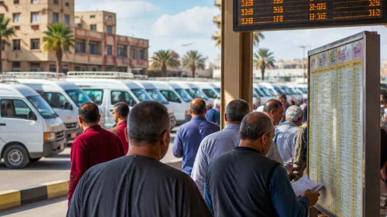 محافظ دمياط يتفقد موقف شطا ويوجه بتوفير سيارات لخطوط تعاني نقصاً لتقليل زمن انتظار الركاب