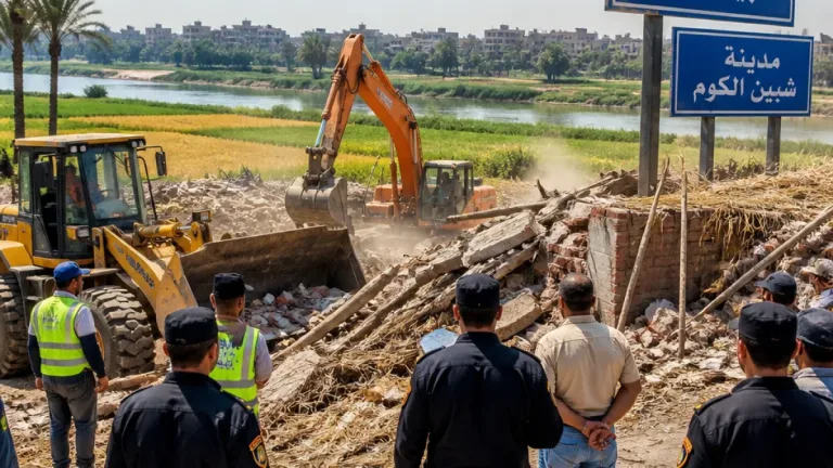 محافظ المنوفية يوجّه بحملات مكثفة وإزالات فورية لحالات التعدي على الأراضي والبناء المخالف