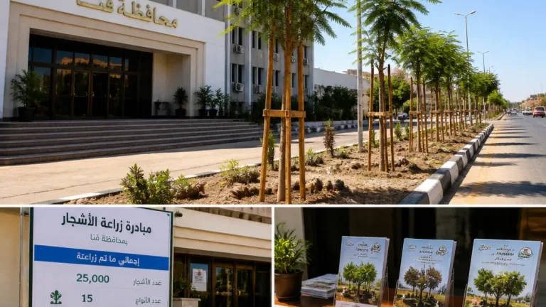 محافظ قنا ينفي قطع الأشجار بطريق قنا–الأقصر ويؤكد زراعة أكثر من 211 ألف شجرة بالمحافظة