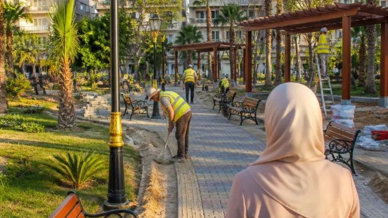 محافظ بورسعيد يتابع تطوير "حديقة الأمل" في حي المناخ لتعزيز المساحات الخضراء