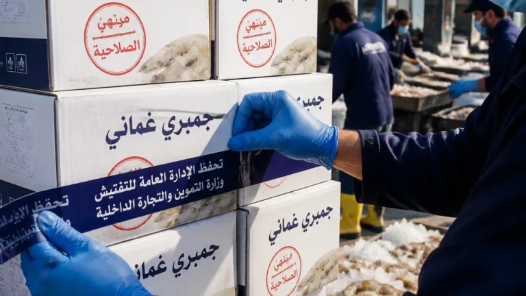 ضبط كميات جمبري عماني منتهي الصلاحية في بورسعيد وتفعيل حملات تموينية مكثفة