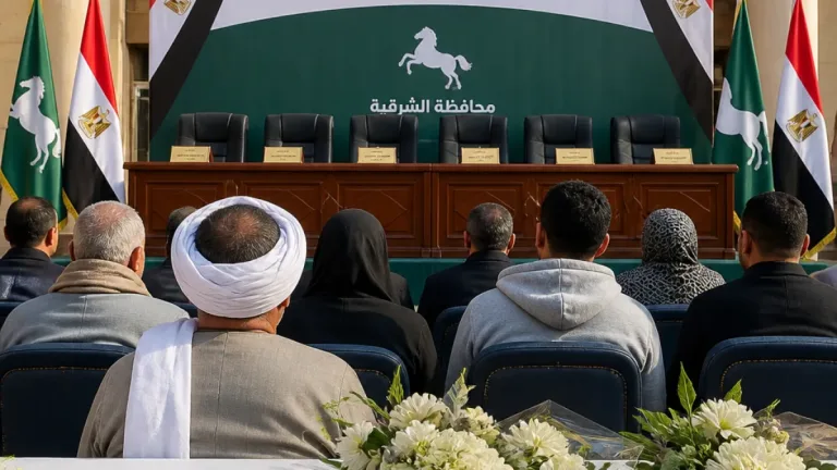 محافظ الشرقية يترأس تقديم واجب العزاء لأسر ضحايا حادث الدواويس ويعلن تقديم مساعدات مالية