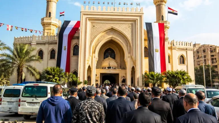 قيادات وزارية ومحلية يؤدون صلاة الجمعة بمسجد الفتح في الزقازيق احتفالاً بعيد الشرقية