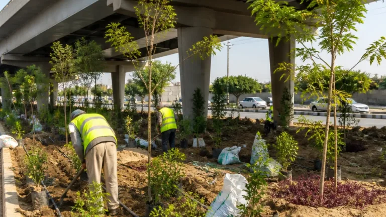 مشروعات تشجير وتحويل مساحات مهملة إلى أحواض زرع تعيد تشكيل المشهد الحضري في الجيزة