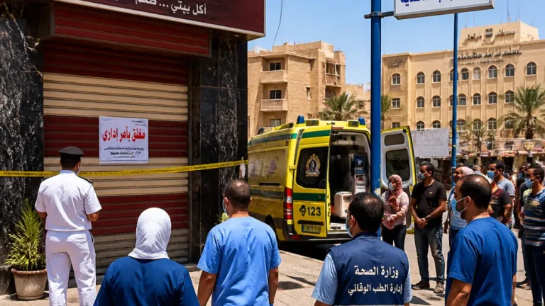 ارتفاع حالات التسمم الغذائي بالخارجة إلى 85 وإغلاق المطعم وإحالة الواقعة للتحقيق