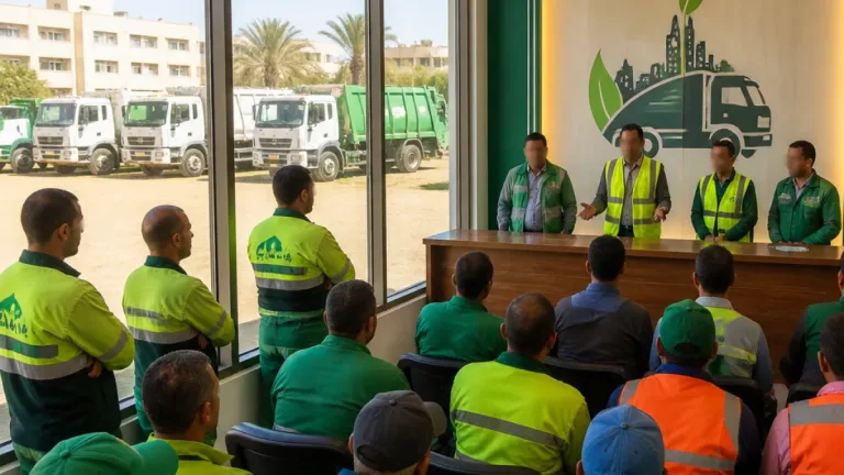 رئيس هيئة النظافة بالجيزة يعقد لقاءً موسعًا مع العاملين لمتابعة مطالبهم وتطوير الأداء