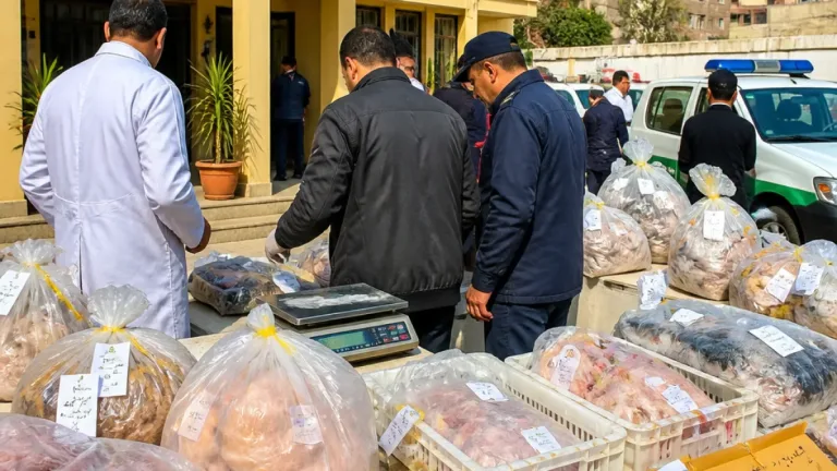 مديرية الطب البيطري في المنيا تضبط 864 كجم لحوم ودواجن وأسماك وتحرر 33 محضرًا