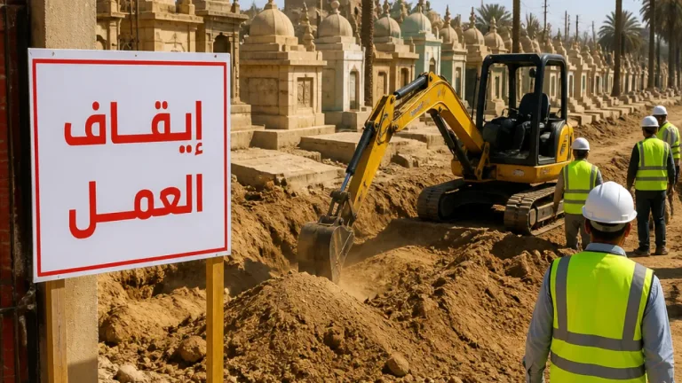 استجابة سريعة في المنيا: إيقاف حفر بيارة قرب مقابر السرارية وردم الحفرة فورًا