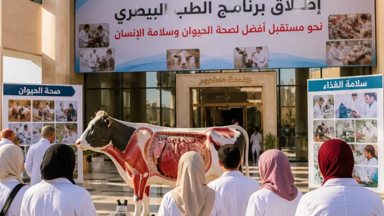 جامعة دمنهور الأهلية تطلق برنامج الطب البيطري لتأهيل كوادر محلية في صحة الحيوان والغذاء