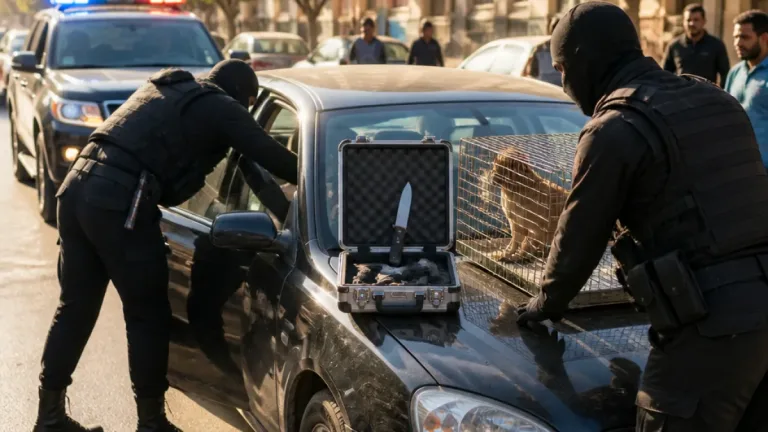 الجيزة: الأمن يكشف ملابسات فيديو التهديد بسلاح أبيض وكلب ويضبط المتهمين