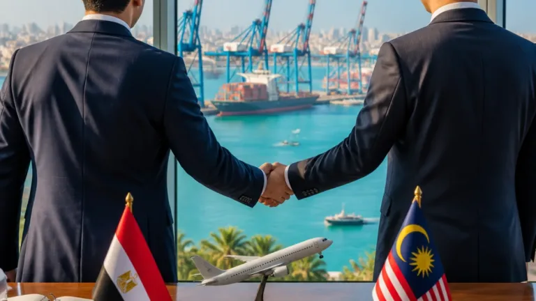 مباحثات حول شراكة واستثمارات وطيران مباشر بين الإسكندرية وماليزيا