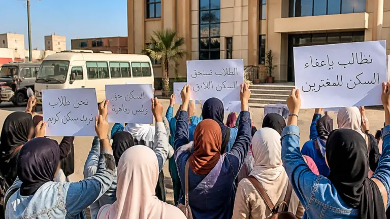 احتجاجات بالجيزة لمطالبة استثناء طالبات مركز الصف من قرار مدن الأزهر الجامعية