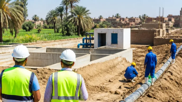 بدء تنفيذ محطة رفع وخط طرد لخدمة قرى أبنود والكلاحين بقنا ضمن مشروع مياه جديد